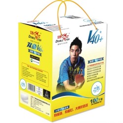 Pack de 100 Balles d’Entraînement Double Fish V40+